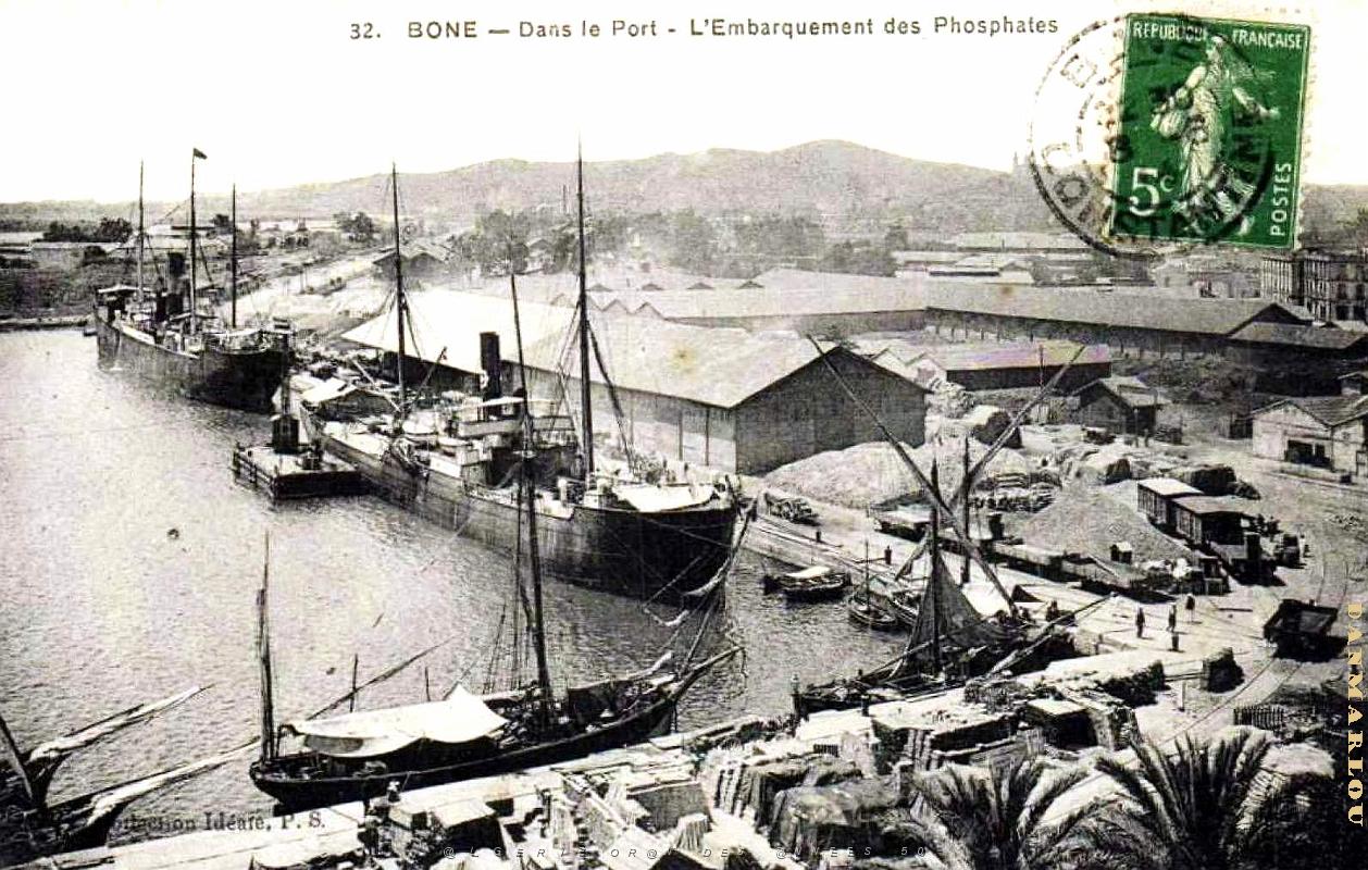 Bone - Port - Embarquement des Phosphates - 1916.jpg